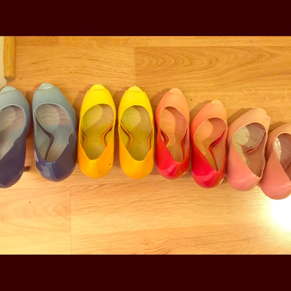 Lot of 4 Pair Aldo Ombré peep toe heels 👠 6.5